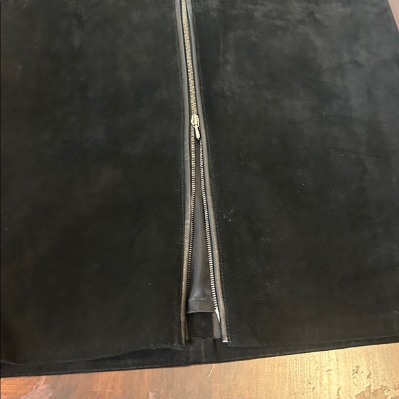 Danier Full-Zip Suede Maxi Skirt Made in Canada Size 14 Y2K - Picture 7 of 17